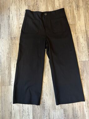 LC Lauren Conrad Black Wide Leg Cropped Pants